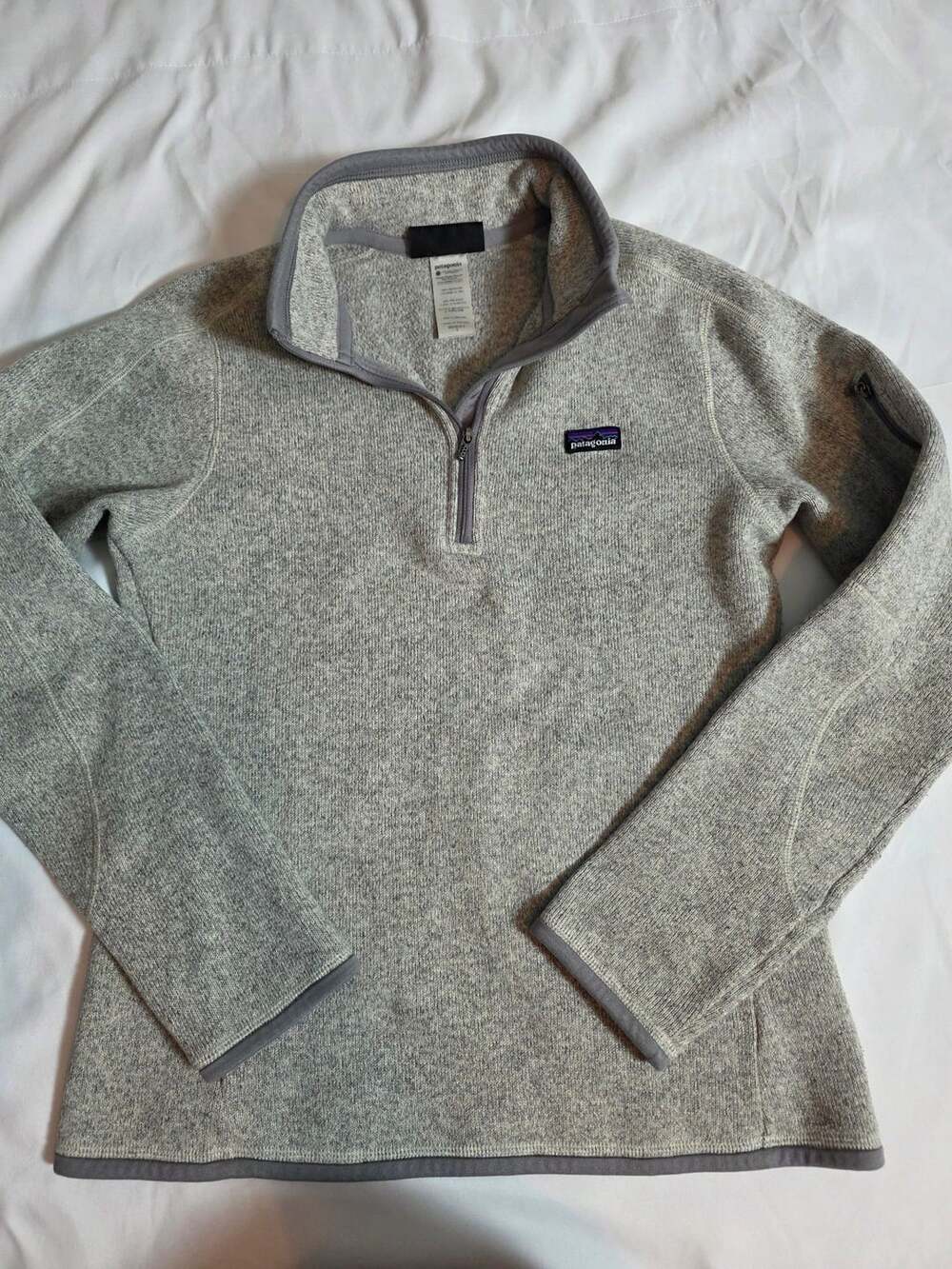 Patagonia Better Sweater 1/4 Zip Pullover Size S Gray Fleece